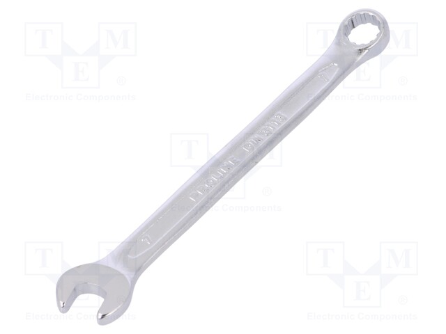 Key; combination spanner; 7mm; Overall len: 110mm; DIN 3113