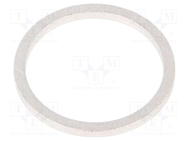 Gasket; aluminium; D: 2mm; Øint: 24mm; Øout: 29mm; DIN: 7603