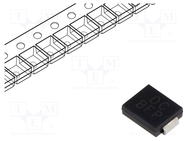 Diode: TVS; 1.5kW; 40V; 25.8A; bidirectional; SMC; reel,tape