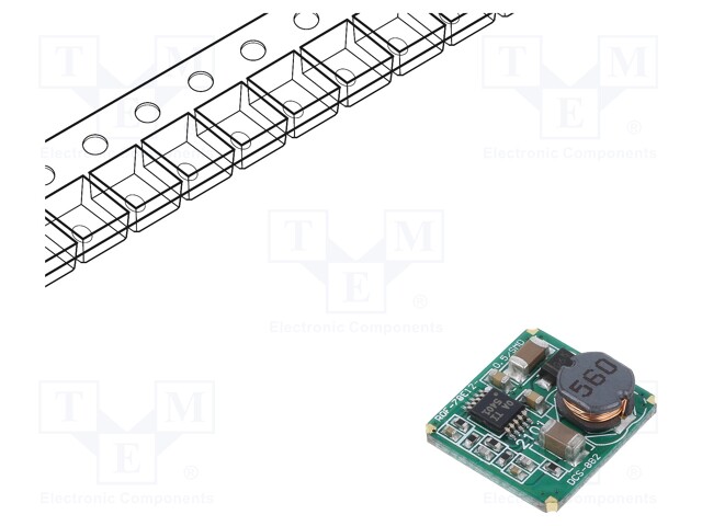 Converter: DC/DC; Uin: 15÷36V; Uout: 12VDC; Iout: 500mA; SMD; 1g; SMT