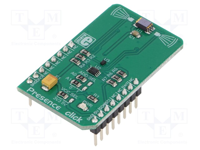 Click board; motion sensor; I2C; 74LVC1T45GM,PCA9306,TPiS1S1385