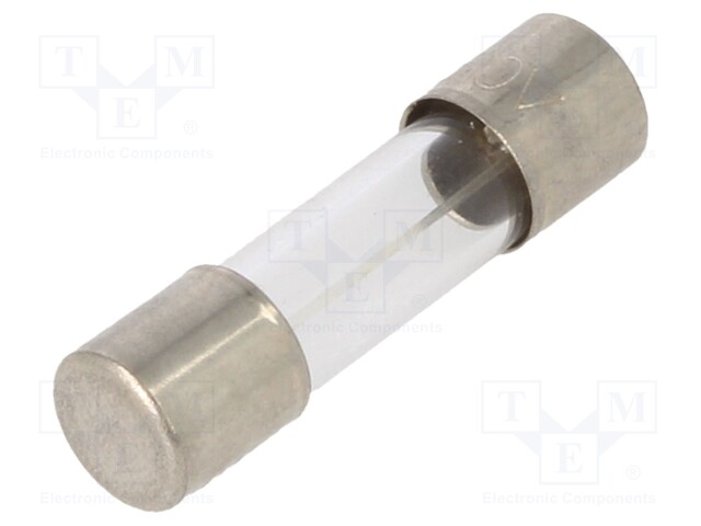 Fuse: fuse; 16A; 250VAC; glass; 20x5.2mm; brass; bulk; nickel plated