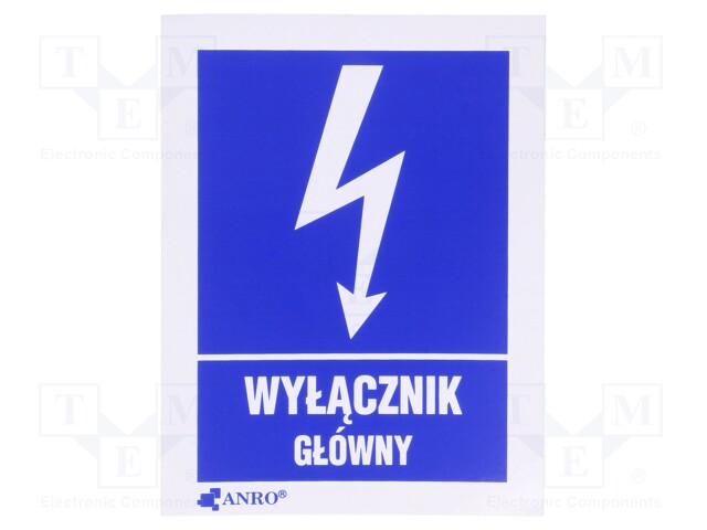 Safety sign; informative; W: 52mm; H: 74mm; FS