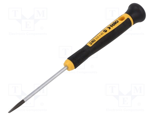 Screwdriver; slot; precision; 3,0x0,5mm; 60mm