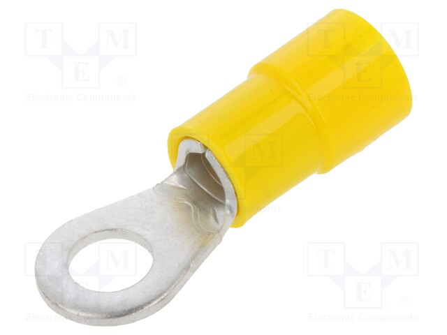 Ring terminal; M5; Ø: 5.2mm; 4÷6mm2; crimped; for cable; insulated