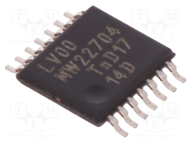 IC: digital; NAND; Channels: 4; IN: 2; SMD; TSSOP14; Series: LV