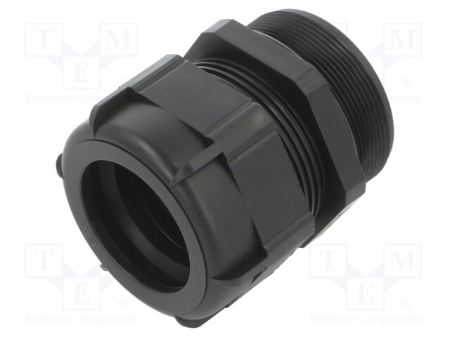 Cable gland; with long thread; PG42; IP68; Mat: polyamide; grey