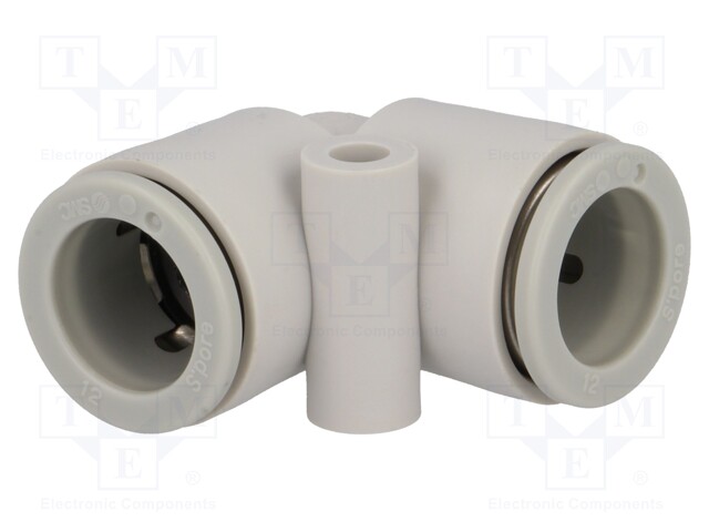 Push-in fitting; angled 90°; -1÷10bar; Mat: polypropylene