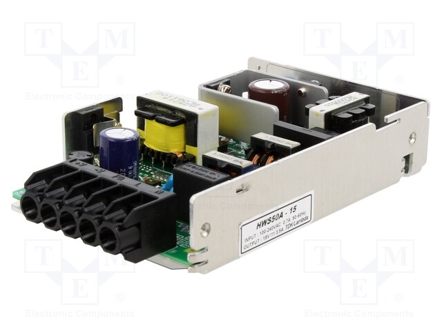 Power supply: industrial; single-channel,universal; 15VDC; 3.5A