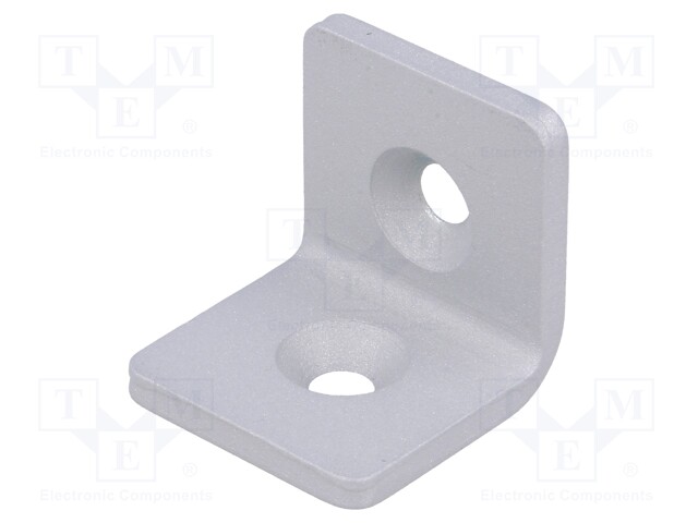 Angle bracket; for profiles; W: 40mm; H: 40mm; L: 40mm; steel