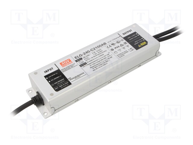 Power supply: switched-mode; LED; 241.5W; 57÷115VDC; 1050÷2100mA