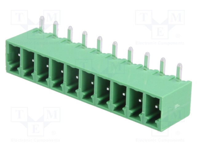 Pluggable terminal block; 3.81mm; ways: 10; angled 90°; socket
