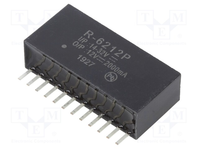 Converter: DC/DC; 24W; Uin: 14÷32V; Uout: 12VDC; Iout: 2A; SIP12; 9g