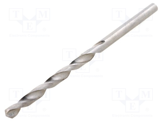 Drill bit; for metal; Ø: 3.2mm; HSS; Features: hardened