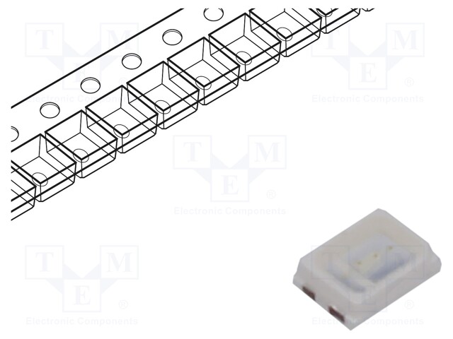 LED; SMD; 2016; blue; 500÷750mcd; 2x1.6x0.6mm; 120°; 2.9÷3.8V; 60mA