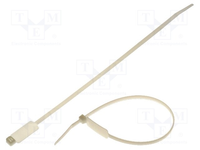 Cable tie; with label; L: 270mm; W: 4.6mm; polyamide; 215.5N