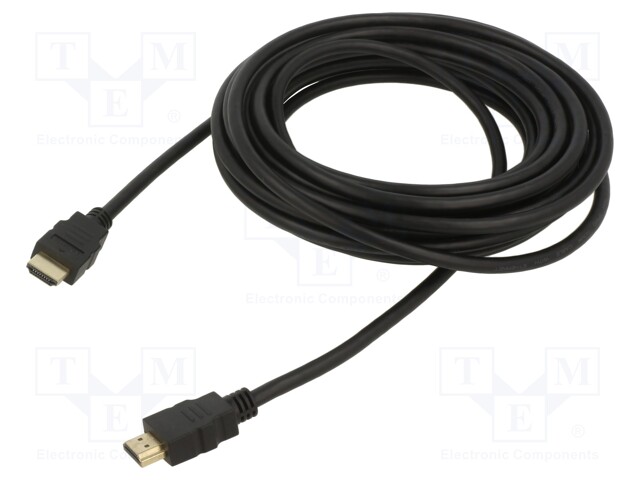 Cable; HDMI 1.4; HDMI plug,both sides; 7.5m; black