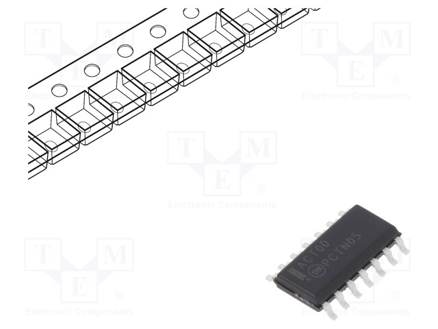 IC: digital; NAND; Channels: 4; IN: 2; SMD; SO14; Series: ACT; -40÷85°C