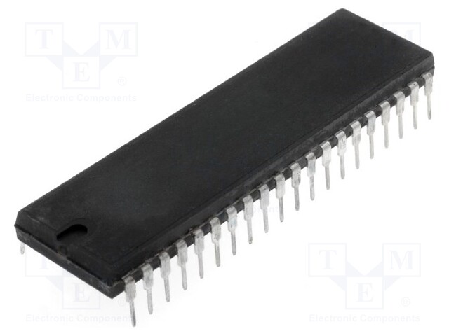 PIC microcontroller; Memory: 64kB; SRAM: 3968B; EEPROM: 1024B; THT