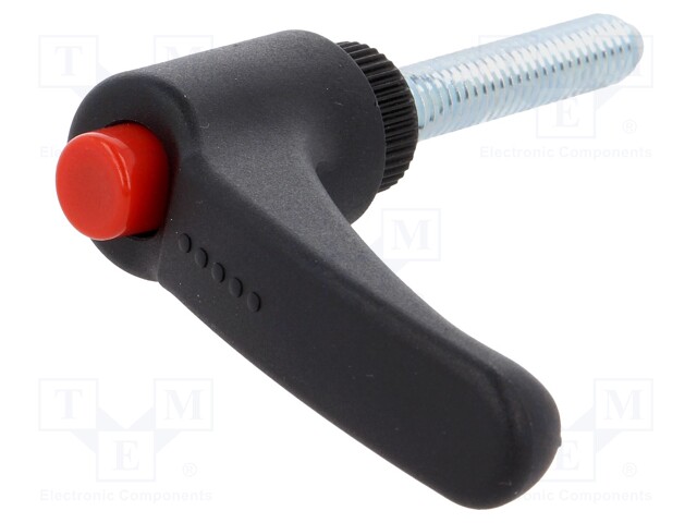 Lever; adjustable; Thread len: 30mm; Lever length: 44mm; -30÷130°C