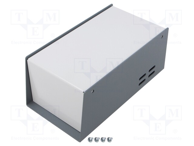 Enclosure: desktop; 511; X: 92mm; Y: 178mm; Z: 70mm; steel; dark grey