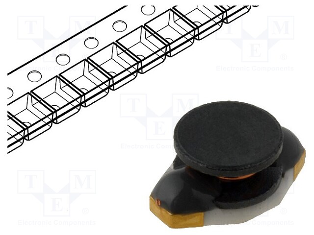 Inductor: wire; SMD; 220uH; Ioper: 0.2A; 3.11Ω; Isat: 0.22A; B: 4.45mm