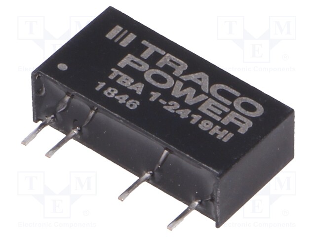 Converter: DC/DC; 1W; Uin: 21.6÷26.4V; Uout: 9VDC; Iout: 111mA; SIP7