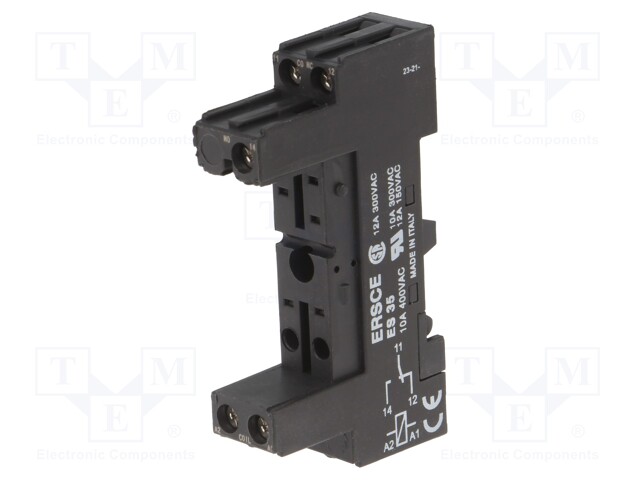 Relays accessories: socket; DIN; Series: SSR2,SSR9; 3.5mm