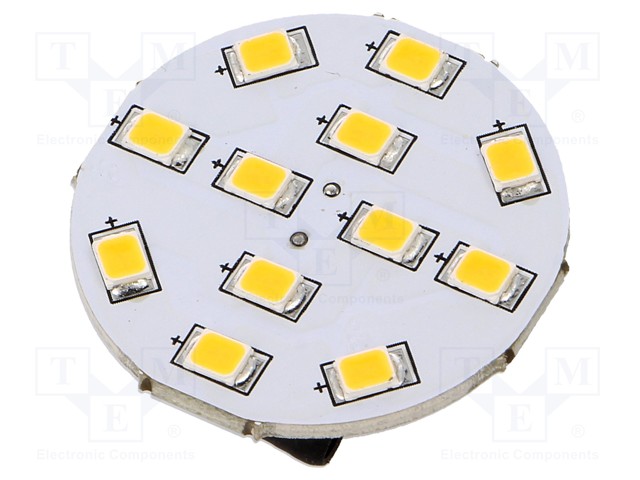 LED lamp; warm white; G4; 12VDC; 12VAC; 170lm; 2W; 140°; 2800K