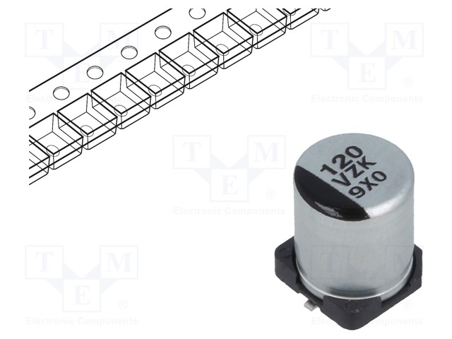 Capacitor: hybrid; 120uF; 35VDC; ESR: 35mΩ; ZKU; SMD; ±20%; -55÷125°C