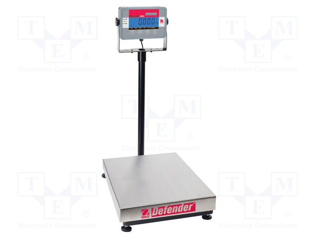 Scales; Scale load capacity max: 60kg; storage; -10÷40°C