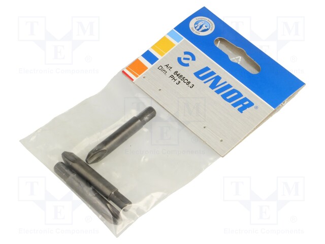 Screwdriver bit; Phillips; PH3; Overall len: 50mm; 3pcs.