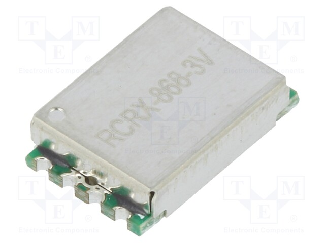 Module: RF; AM receiver; ASK,OOK; 868.35MHz; -109dBm; 3÷3.6VDC
