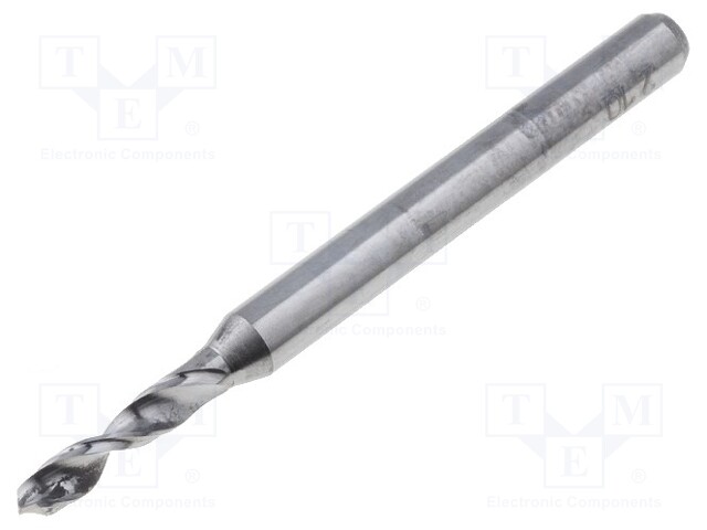 Drill bit; PCB; Ø: 2.1mm; L: 38.2mm; 1/8" (3,175mm)