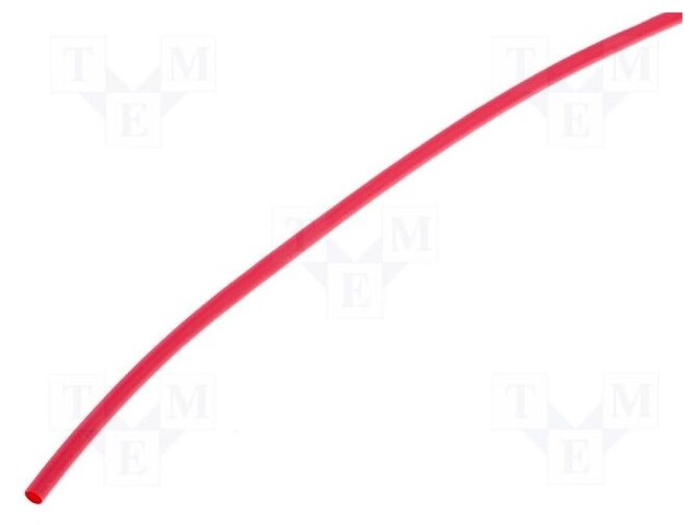 Heat shrink sleeve; 3: 1; 3mm; L: 200mm; red; Pcs: 10