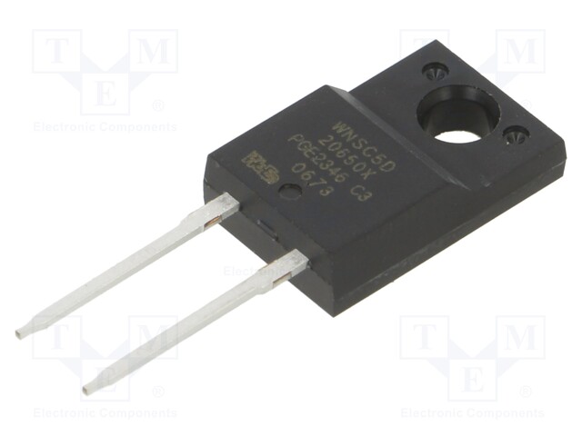 Diode: Schottky rectifying; SiC; THT; 650V; 20A; TO220FP-2; tube