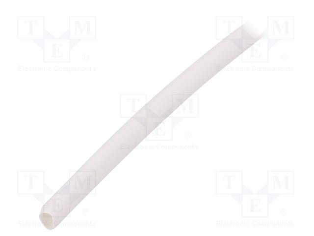 Heat shrink sleeve; glueless; 2: 1; 4.8mm; white; polyolefine