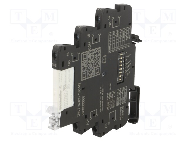 Relay: interface; SPDT; Ucntrl: 24VDC; 6A; DIN; Variant: Relay set