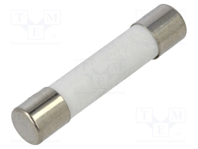 Fuse: fuse; 750mA; 250VAC; ceramic; 6.3x32mm; brass; nickel plated