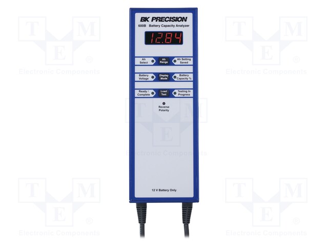 Tester: battery tester; LED; VDC: 12V; user's manual