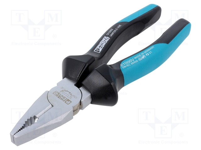 Pliers; universal; grooved gripping surfaces; 180mm