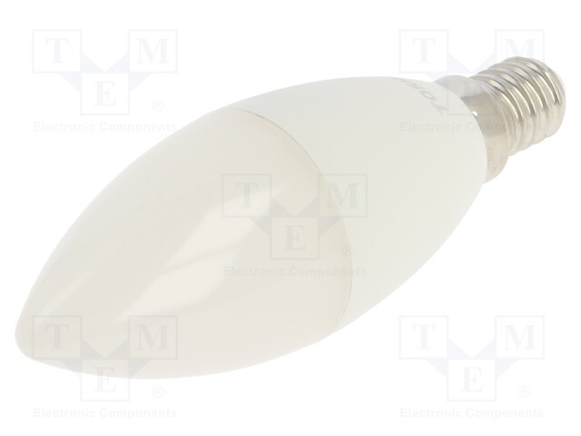 LED lamp; warm white; E14; 230VAC; 806lm; 7W; 180°; 3000K; CRImin: 80