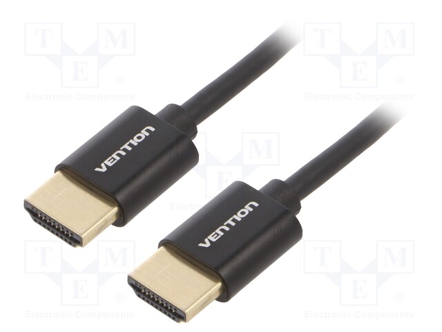 Cable; HDMI 2.0; HDMI plug,both sides; Len: 2m; black; 32AWG