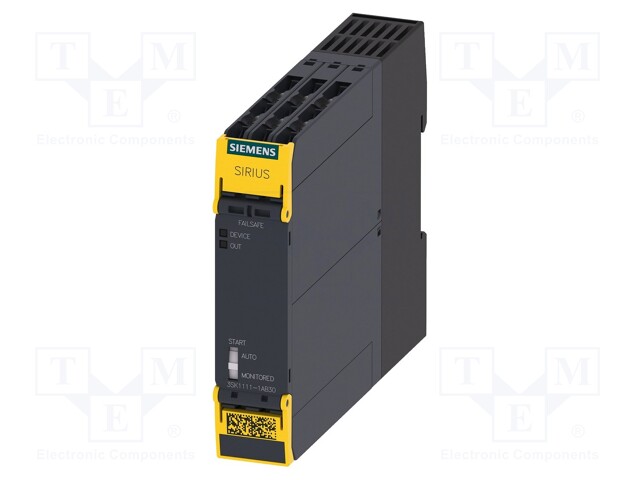 Module: safety relay; Series: 3SK1 SIRIUS; Mounting: DIN; -25÷60°C