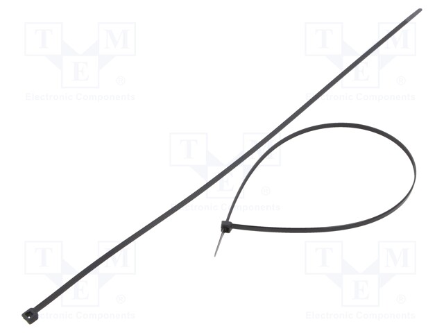 Cable tie; L: 450mm; W: 4.8mm; polyamide; 222N; black; Ømax: 130mm