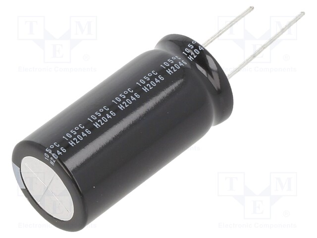 Capacitor: electrolytic; THT; 4700uF; 50VDC; Ø20x40mm; Pitch: 10mm