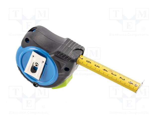 Measuring tape; L: 8m; Width: 25mm; Class: II; double-sided