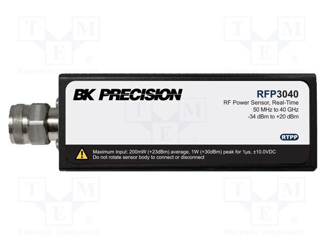 RF peak power sensors; 50MHz÷40GHz