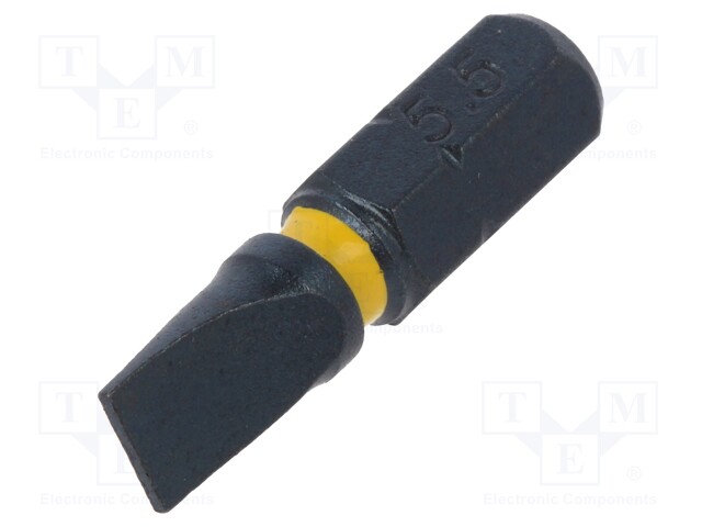 Screwdriver bit; slot; SL 5,5mm; Overall len: 25mm; Torsion