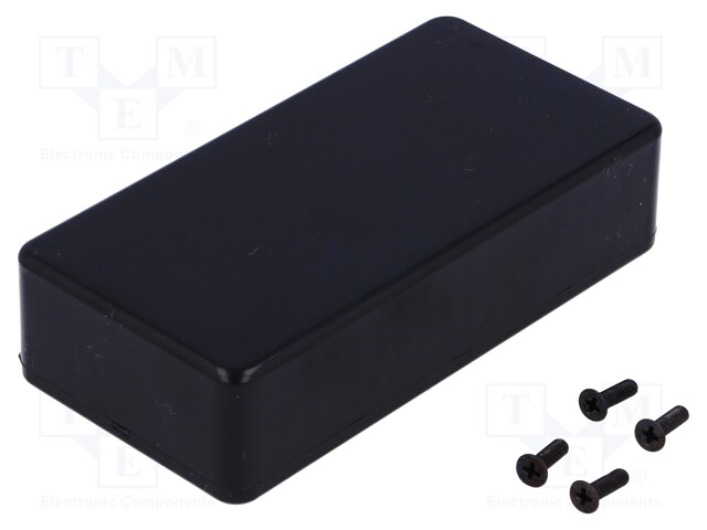 Enclosure: multipurpose; X: 50mm; Y: 100mm; Z: 25mm; 1591; ABS; black